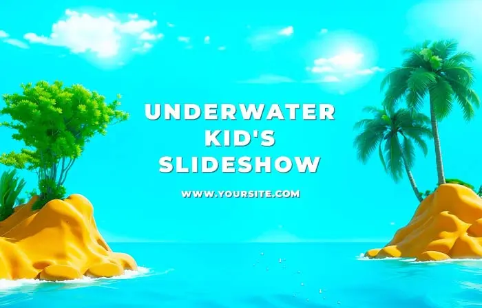 Underwater 3D Slideshow with Kids Fun Frame